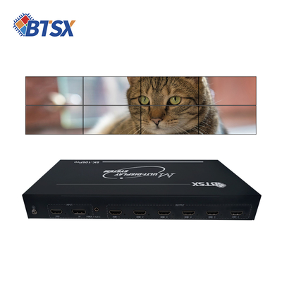 12V5A Ηλεκτρική τροφοδοσία RGB444/YUV444/YUV422 Ελεγκτής τοίχου βίντεο Απομακρυσμένος έλεγχος RS232 / Ελέγχος υπολογιστή
