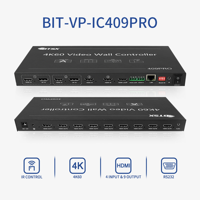 Ελεγκτής τοιχώματος LCD LED TV Video Processor Bitvisus RACK PIP Seamless Switching HDMI Switcher Matrix 3x3 3x4 3x5 3x6