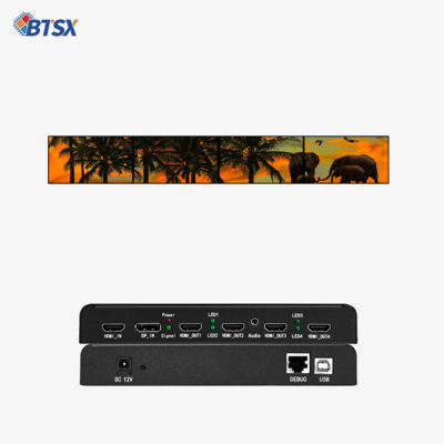 4K Multi-Screen Video Wall Controller HDMI/DP Διεύρυνση και επεξεργασία ήχου για πολλαπλές οθόνες
