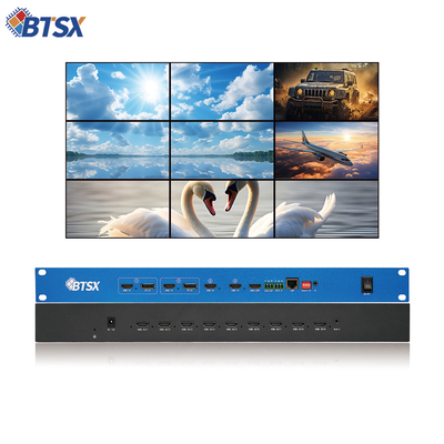 4K60 4 σε 9 εξωτερικός ελεγκτής τοίχου βίντεο επεξεργαστής Seamless Switch PIP Roaming