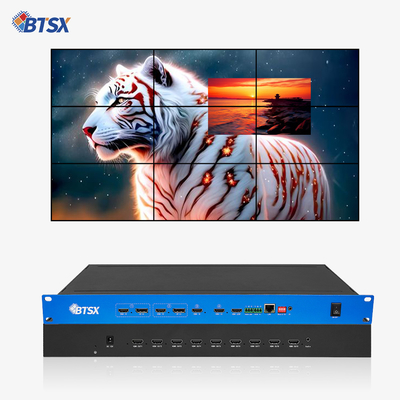 Ακουστικό παρακολούθηση Multiview HDMI Video Switcher Mixer Ελεγκτής τοίχου βίντεο