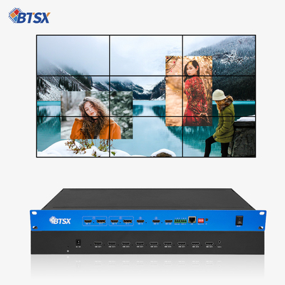 Ακουστικό παρακολούθηση Multiview HDMI Video Switcher Mixer Ελεγκτής τοίχου βίντεο