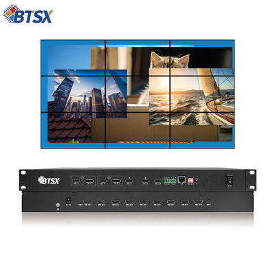 Ακουστικό παρακολούθηση Multiview HDMI Video Switcher Mixer Ελεγκτής τοίχου βίντεο