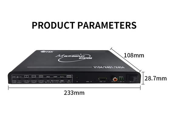 Bitvisus 4K60 HDMI Multi Viewer Audio Video Screen Splitter με τηλεχειριστήριο