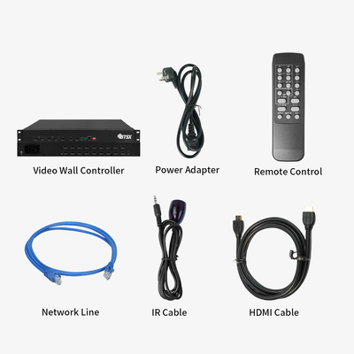 Ελεγχόμενο IR HDMI επεξεργαστής τοιχώματος βίντεο 4k με λειτουργία αδιάλειπτης αλλαγής