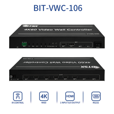 Ευέλικτος έλεγχος και μέγιστη ανάλυση 5760x2160 30Hz ελεγκτής τοίχου βίντεο για μεγάλες οθόνες