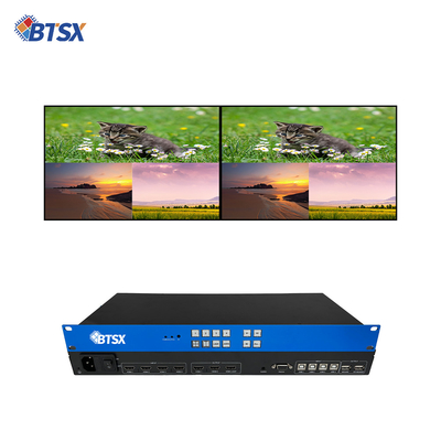 Τελική λύση KVM BIT-MV-U1-MD403 4K60 επεξεργαστής πολλαπλών προβολέων με ανάλυση 3x HDMI 2.0 εξόδων και 1 Loop-out