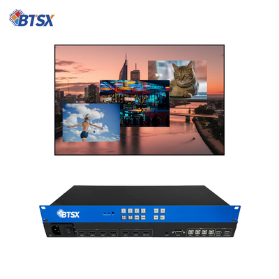 Τελική λύση KVM BIT-MV-U1-MD403 4K60 επεξεργαστής πολλαπλών προβολέων με ανάλυση 3x HDMI 2.0 εξόδων και 1 Loop-out