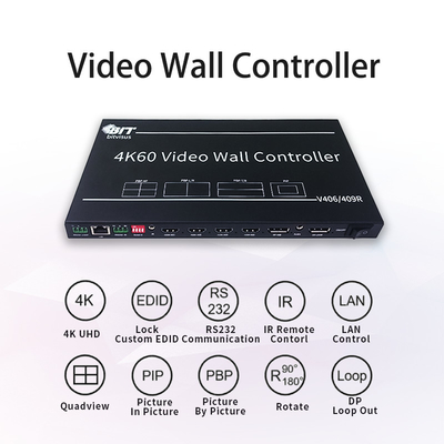Bitvisus 3X3 2X3 4K Video Switcher PIP POP HDMI TV Αίθουσα Συνεδριάσεων Επεξεργαστής Video Wall Controller BIT-VWC-409R