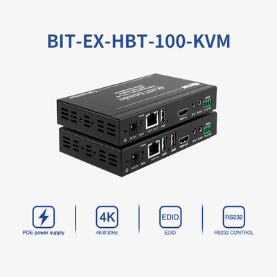 RS232 4K HDBT HDMI Extender πάνω από CAT6 100m Video Transmitter και Receiver