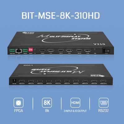 8K Multi-Screen Controller Compact Design Max Ανάλυση 6Kx4K 60Hz Με 10 X HDMI 1.3 έξοδος