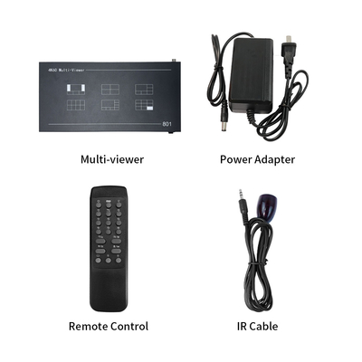 Bitvisus 4K60 8 Εικόνες Πολυθεατής HDMI/DP υπέρυθρο τηλεχειριστή βίντεο