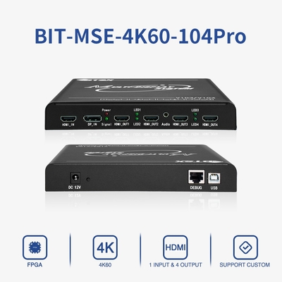 Συσκευή συρραφής πολλαπλών οθονών Bitvisus 1X4 & 1X3 4K EDID Programmable Video Processor BIT-MSE-4K60-104PRO