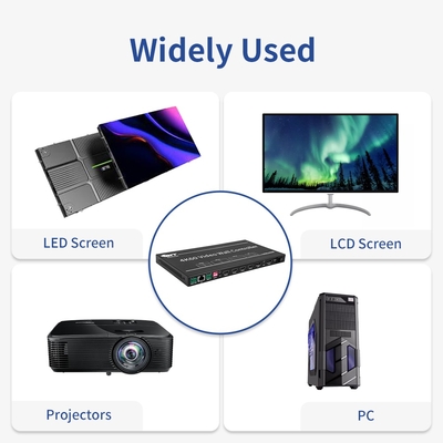 Bitvisus 3X3 2X3 4K Αδιάλειπτος Επεξεργαστής Video Wall 4 Πηγών PIP POP HDMI TV για Αίθουσες Συσκέψεων και Συνεδριάσεων BIT- VWC-409R