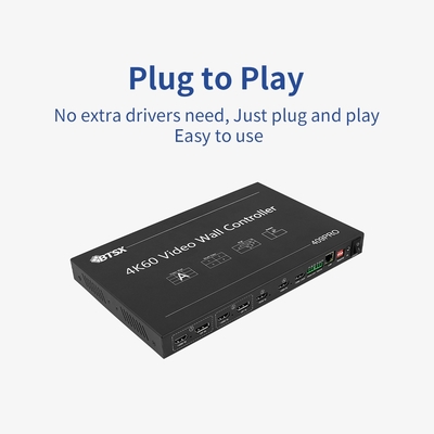 Bitvisus 1U RACK PIP Απρόσκοπτη Εναλλαγή HDMI Matrix Switcher 3x3 3x4 3x5 3x6 4K60 LCD LED TV Ελεγκτής Εικονοστοιχίας Video Wall