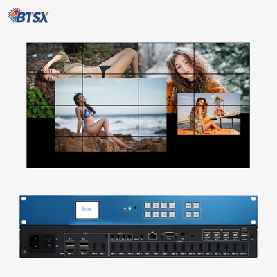 Bitvisus 1U RACK PIP Seamless Switching HDMI Switcher Matrix 4K60 4*4 LCD LED TV Video Wall Controller ProcessorBIT-VP-U1-MD416