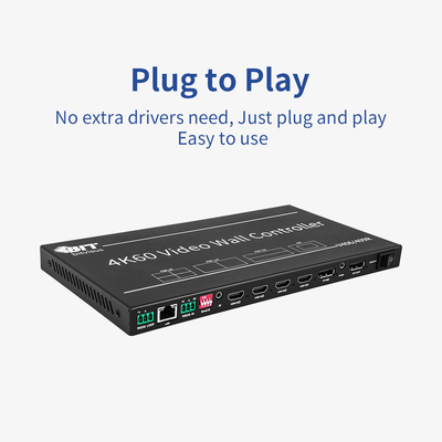 Multi-Viewer 4x1 HDMI Λύση Παρακολούθησης Ασφαλείας Συνεδρίων Video Wall Controller με Πολλαπλές Προβολές και 4 Εισόδους HDMI