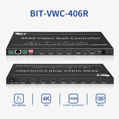 4 εισροές HDMI 4K60 Ανάλυση HDMI Switcher με τηλεχειριστήριο για απρόσκοπτη είσοδο και απόδοση βίντεο