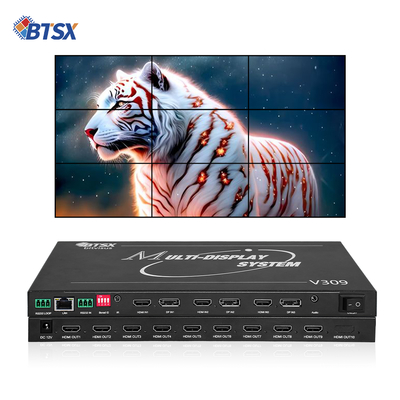 Επεξεργαστής Video Wall Bitvisus 8K Professional - 9 Έξοδοι, Συγχρονισμένη Έξοδος Βίντεο Υψηλής Ευκρίνειας BIT-MSE-8K-309HD