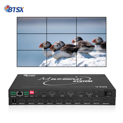 Επεξεργαστής Video Wall Bitvisus 8K Professional - 9 Έξοδοι, Συγχρονισμένη Έξοδος Βίντεο Υψηλής Ευκρίνειας BIT-MSE-8K-309HD