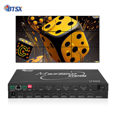 Επεξεργαστής Video Wall Bitvisus 8K Professional - 9 Έξοδοι, Συγχρονισμένη Έξοδος Βίντεο Υψηλής Ευκρίνειας BIT-MSE-8K-309HD