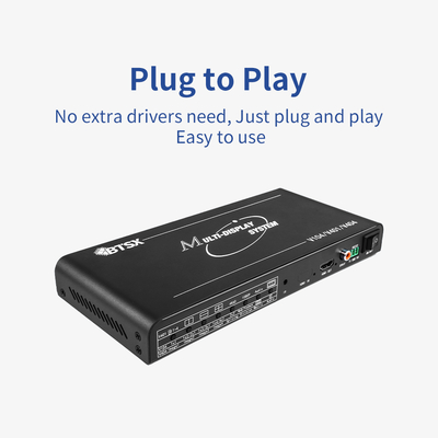 Bitvisus 4x1 HDMI Security Conference Monitoring Solution 4 in 1 Out 4K60 Πολλαπλές προβολές Πολλαπλός προβολέας Προσαρμοστής διακόπτη οθόνης