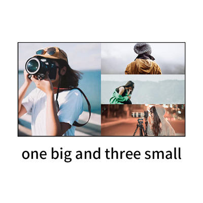 Bitvisus 4x1 HDMI Security Conference Monitoring Solution 4 in 1 Out 4K60 Πολλαπλές προβολές Πολλαπλός προβολέας Προσαρμοστής διακόπτη οθόνης