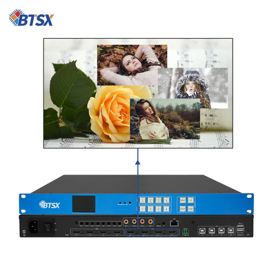 4 σε 4 έξω KVM Seamless Switch Ελεγκτής τοίχου βίντεο 4K60 Επεξεργαστής τοίχου βίντεο