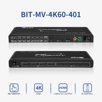 BIT-MV-4K60-401 4K60 Multi Viewer HDMI Video Wall Controller με 4 εισόδους HDMI και απρόσκοπτη εναλλαγή