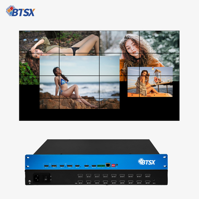 OEM / ODM 4K επεξεργαστής βίντεο HDMI Matrix Switcher Multiviewer με IR τηλεχειριστή