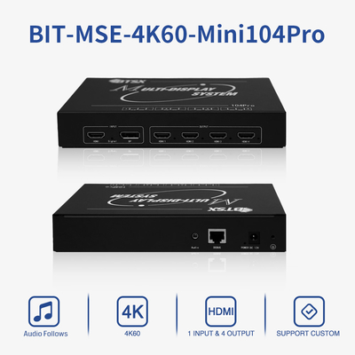 Ελεγκτής τοίχου βίντεο HDMI / DP 4K για σύντηξη προβολής πολλαπλών καναλιών