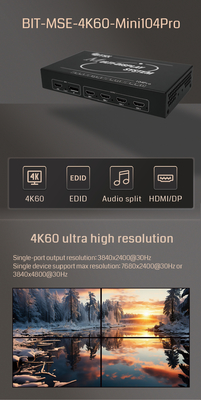 BIT-MSE-4K60-Mini104Pro 7680x2160 30Hz Video Wall Controller Βιομηχανική αξιοπιστία και μαύρο για τις βιομηχανικές σας επιδόσεις