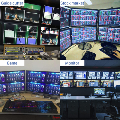 RS232 Επιλογές ελέγχου 8 HDMI Εισόδου Ελεγκτής οθόνης πολλαπλών οθόνων για απλή αλλαγή βίντεο και φιλικό προς το χρήστη σχεδιασμό