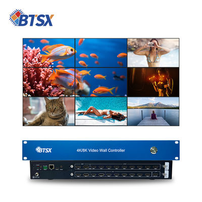 Ελεγκτής Video Wall Bitvisus 8 σε 9 εξόδων με DP 1.2 και είσοδο 4K60 για προβολή σε πολλαπλές οθόνες
