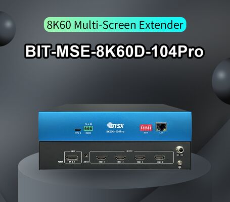 BIT-MSE-8K60D-104Pro 8K60 DP Εισαγωγή 4K60 HDMI Έκδοση Βιντεοπετραλικός ελεγκτής βιομηχανικής κλάσης Πολυοθρεπτικός επεξεργαστής