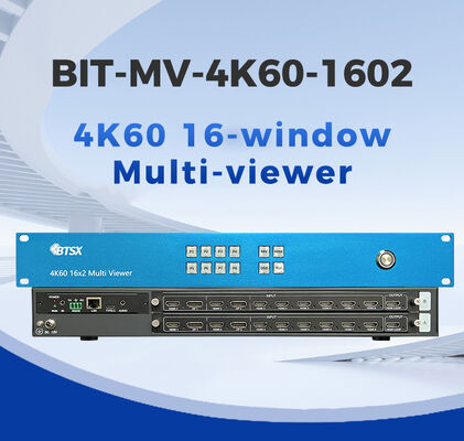 BIT-MV-4K60-1602 16 Εισόδου 4K60 Πολυθεατής με απρόσκοπτη εναλλαγή για έλεγχο τοίχου βίντεο