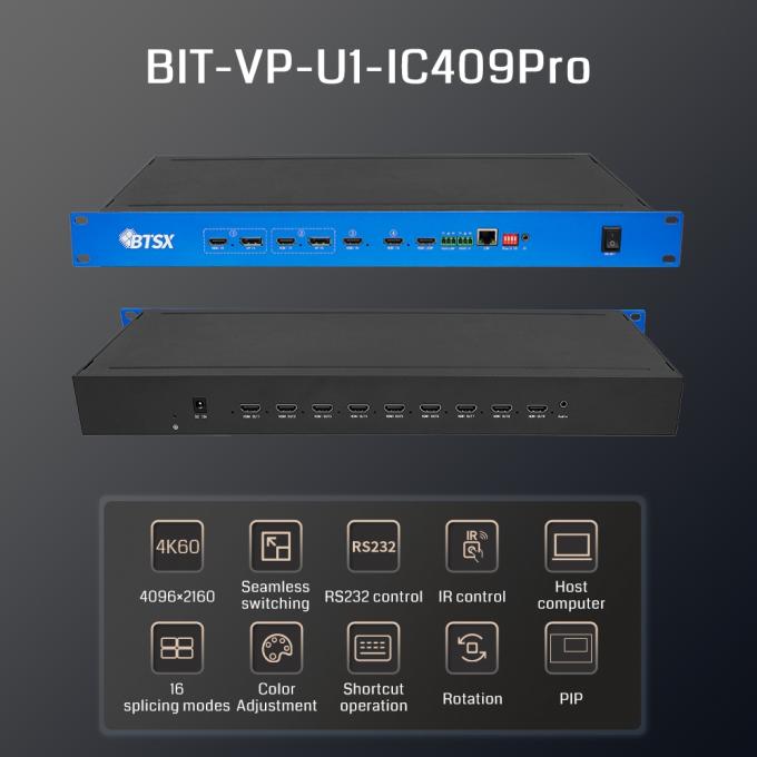 4K60Hz 3×3 Video Wall Controller front view