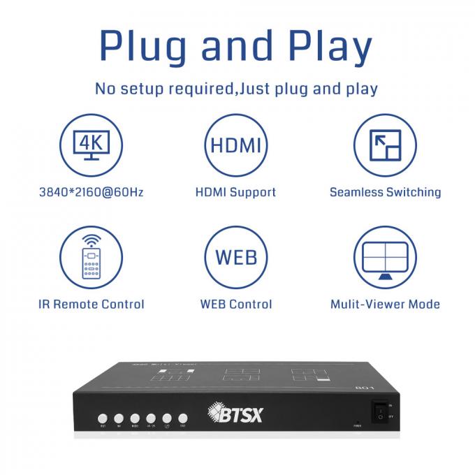 8-Input 4K60 HDMI Multi-Viewer – Ideal for Live Production